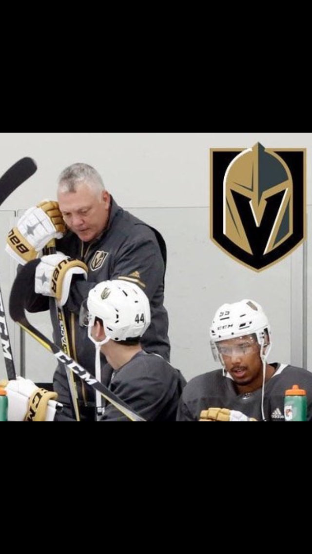 UNBMHockey's tweet photo. Stanley Cup Finals starts tonight! We know who we’ll be cheering for. Good luck to former UNB Hockey head coach Mike Kelly, Gerard Gallant and the Vegas Golden Knights as they take on the Washington Capitals! https://t.co/GVphIfAEcb