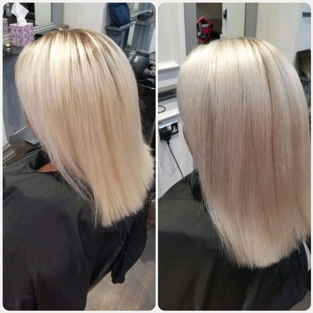 Roxbyhairdesign On Twitter Super Light Blonde To Start Added A