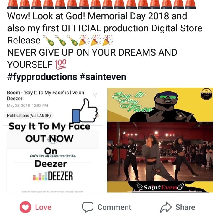 FYPProductions's tweet photo. ๐จ๐จ๐จ๐จ๐จ๐จ๐จ๐จ๐จ
*๐งSay It To My Face ๐ง*
produced by DjE-Motion of @fypproductionsstudio! OFFICIAL RETAIL RELEASE DATE #alldigitalstores #alldigitalplatforms
#alldigital
#deezer
6/1/2018
@theevensaint
#focused
#FYPPRODUCTIONS #beats #hiphop #musicproducer #videographer https://t.co/3KwvrYyZ36