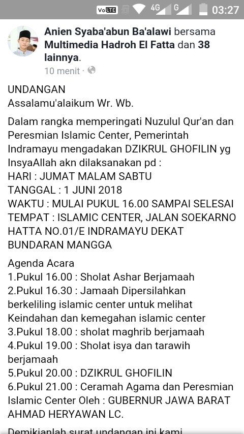 84 Contoh Undangan Nuzul Quran Terbaik