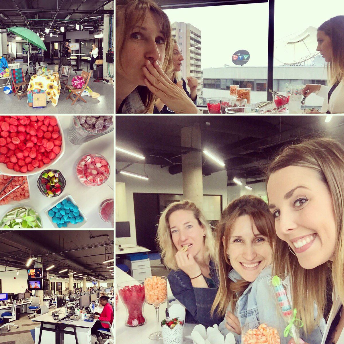 vsaumure_mm's tweet photo. On inaugure nos nouveaux studios “qui sont à croquer” avec un bar à bonbons...🤪 🍭🍬😋 #mm #heureuses #gourmandes #boostdenergie #lisettelove #misscocottesbijoux #bonbonmania https://t.co/B5UTQU3Bo0