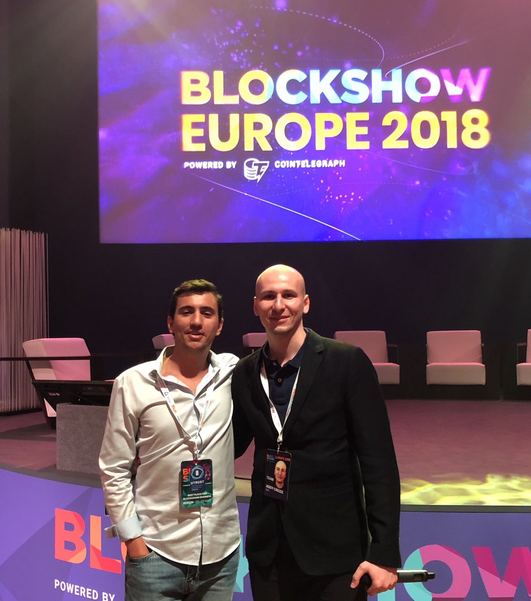 xMoney_com's tweet image. UTRUST won The Best Project of @BlockShowcom Europe 2018 Exhibition. Thank you for the support!