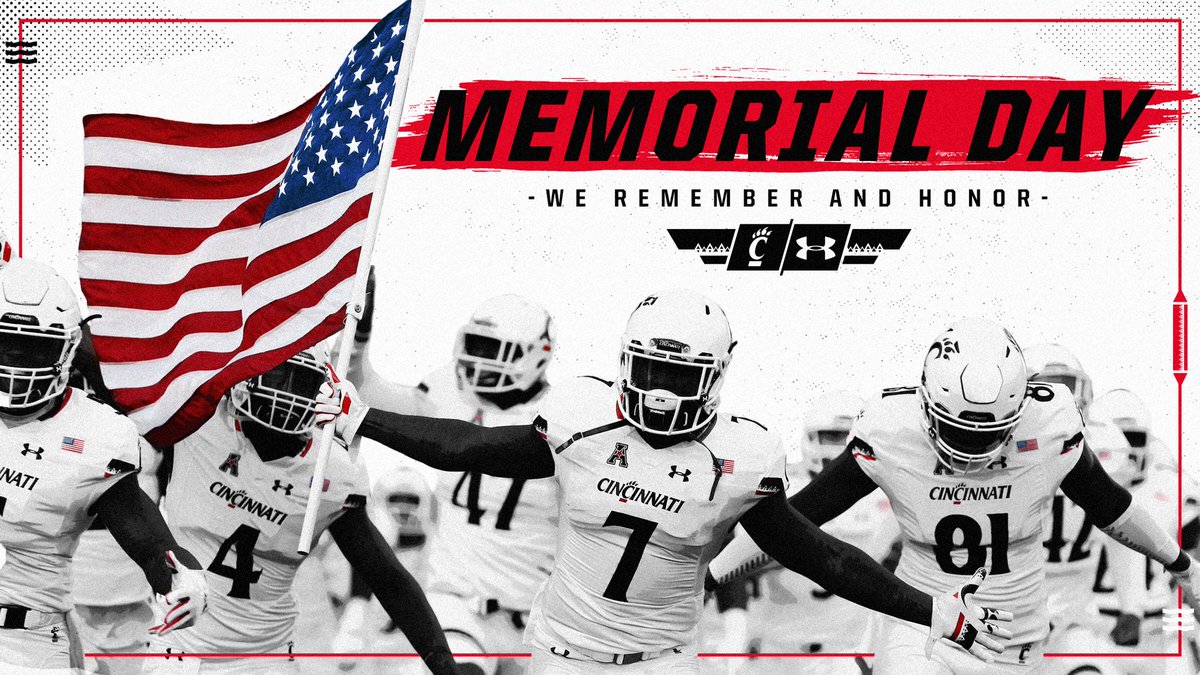 GoBearcatsFB's tweet photo. Remembering those who have sacrificed for our freedom. https://t.co/LYHQ5phrjJ