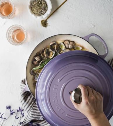 Dreaming of seafood and this <a href="/lecreuset/">Le Creuset</a> Provence piece...we can’t all be at the beach on sunny days, but this combination makes the ocean seem a little closer!