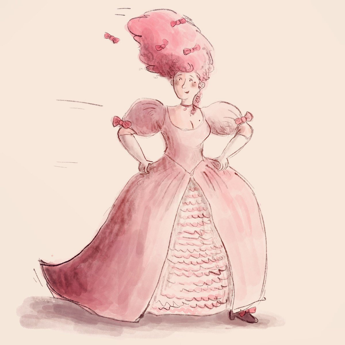 c_cotterill's tweet photo. Bank holiday bouffant 💕 #illustration #drawing #ipaddrawing #ipadpro #procreateapp #bighairdontcare #prettyinpink #woman #kidlitillustration https://t.co/XMMBIadyF4