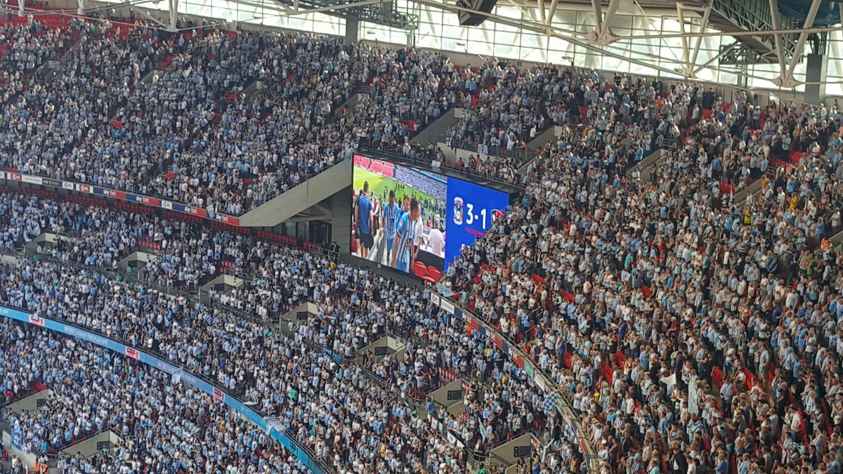 garyjrandle's tweet photo. A sea of blue. Sky blue. #ccfc https://t.co/IHmgfj8HoT
