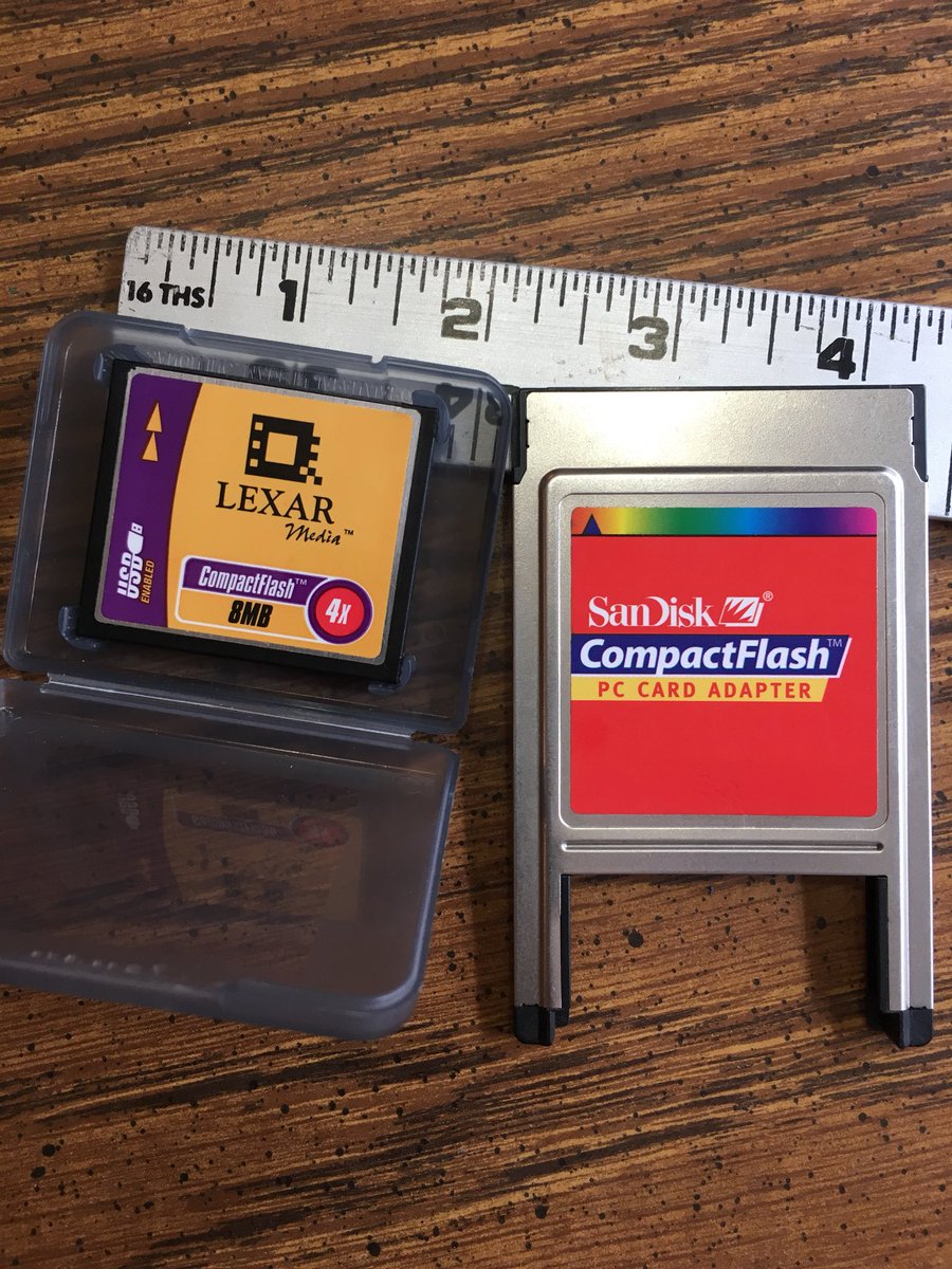 hodgesc's tweet image. From the personal technology archives... #CompactFlash #8MB_baby #cameratech