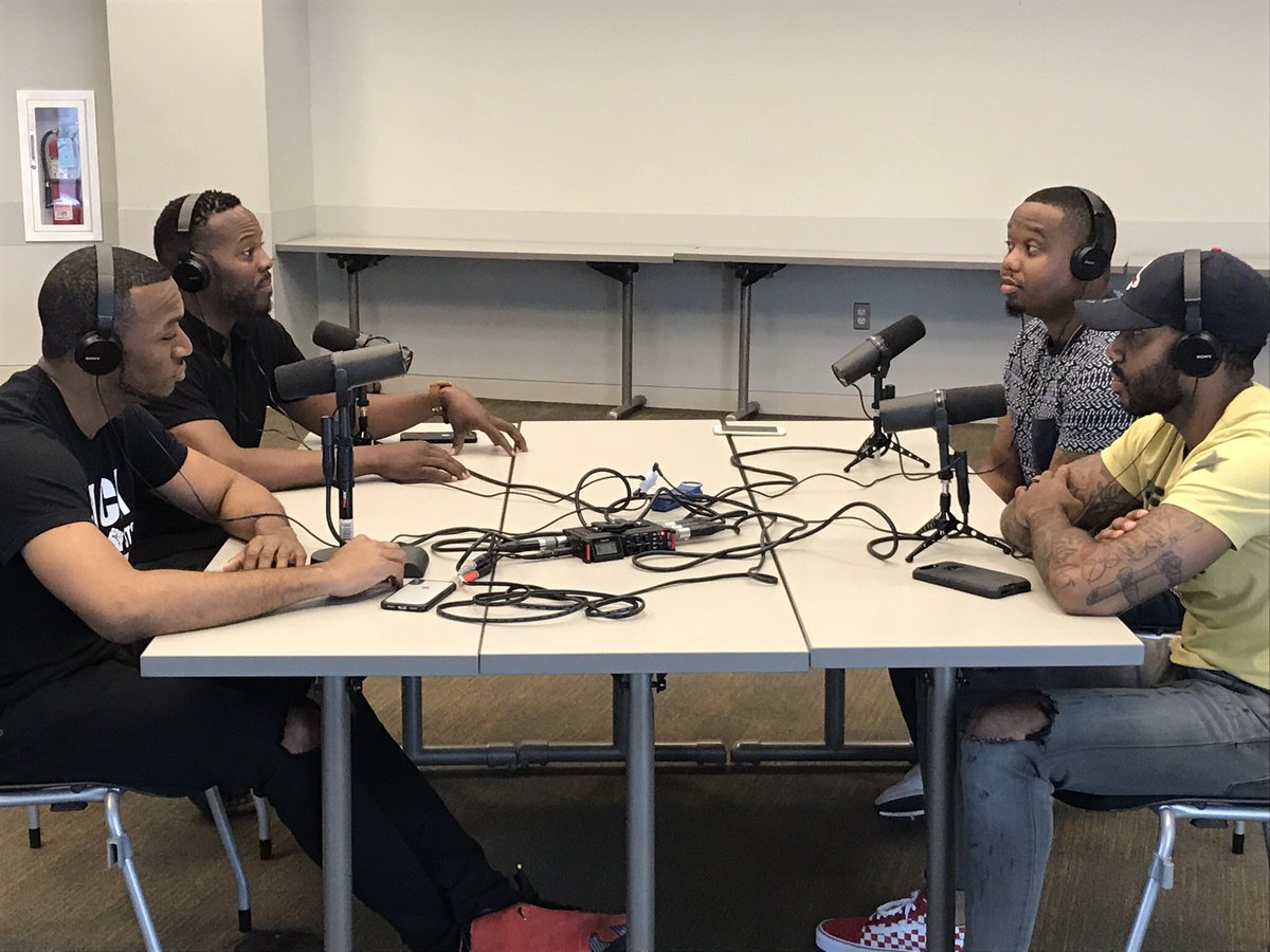 6degreesbmh's tweet photo. We are back at the table discussing, debating and building! New Episodes are on the way! .
.
.
.
.
#balance #hiphop #back #blackmen #kanyewest #love #men #podcast #mentalhealth #talk #music #blackmensmiling #psychology 
@grahamlife 
@MajorSays_ 
@nathankigenyi https://t.co/m0Viuyfazk