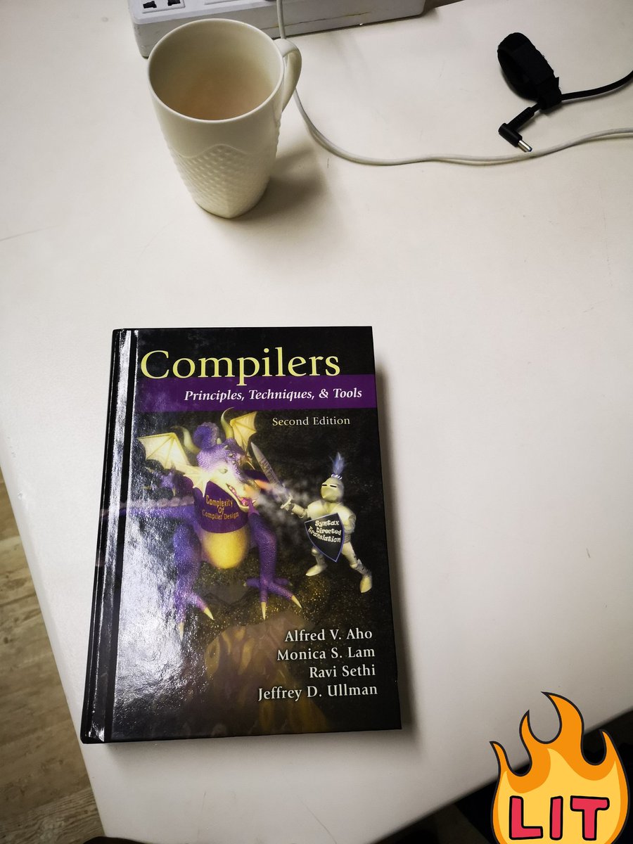 trevorsibb's tweet photo. So I finally bought #compilers #dragonbook. Haven't been this excited in a while. Time to hack away :) https://t.co/YUXkRtyd4b