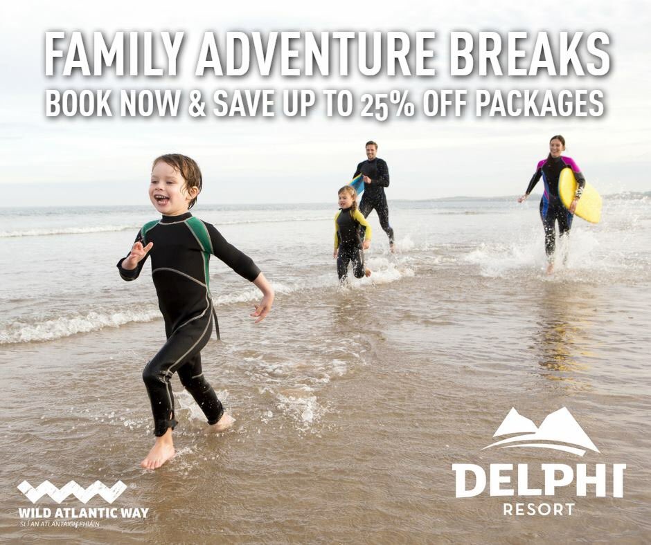 DelphiEscape's tweet image. Make memories this summer at the heart of @wildatlanticway with family packages from only €499 for 2 Adults and 2 Children (4-17 yrs). All packages in the Wild Atlantic Hostel & the 4 Star Hotel includes; B&B, €75 meal credit and a full day of  adventure!