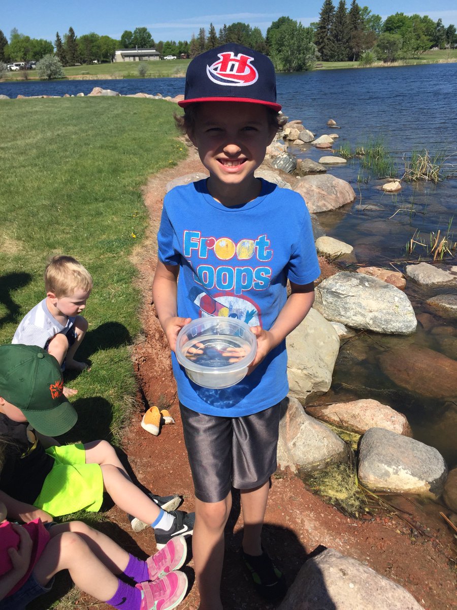 Rainbow trout release at NS park this morning. Grade 3 students learned so much raising these fish!