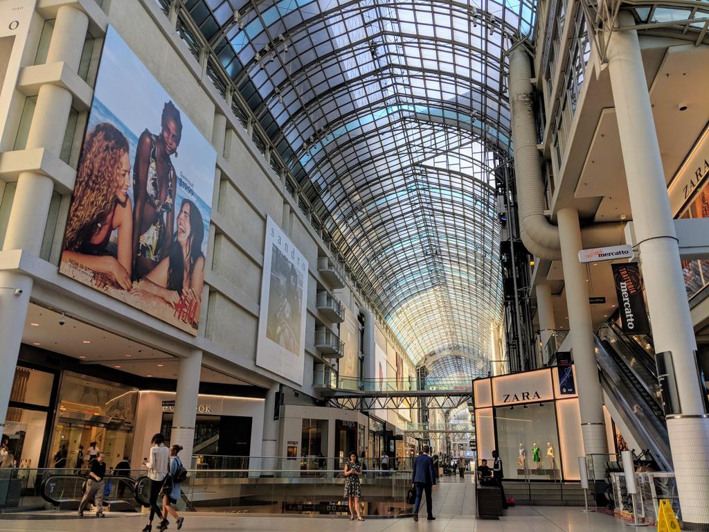 The places that consulting takes me. Monday morning meetings at the Eaton Center Toronto Canada.#evaluation #toronto #consultant