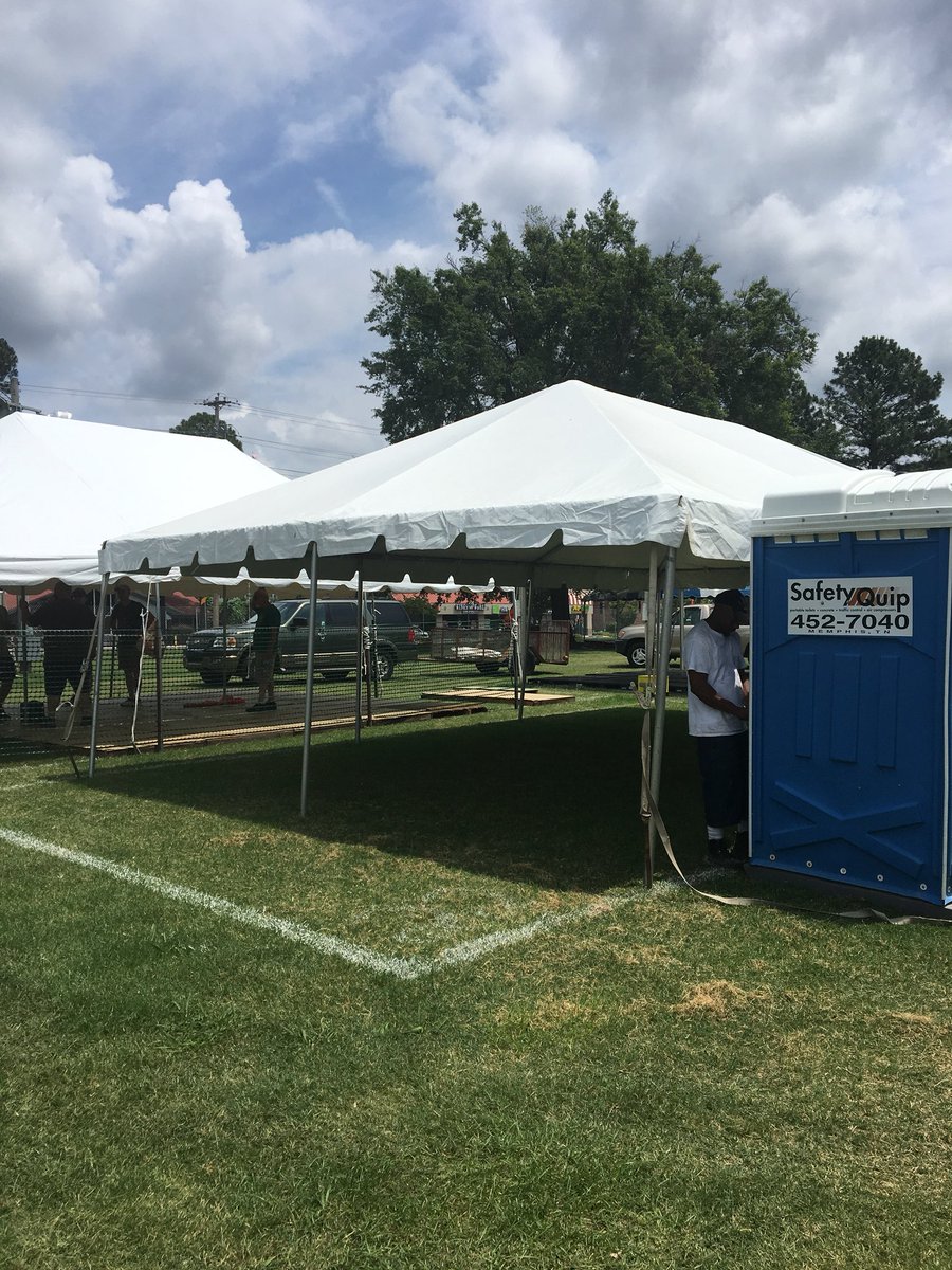 The tent is up and ready for move in! Only a few days away from <a href="/MemItalFest/">Memphis Italian Fest</a> 2018!