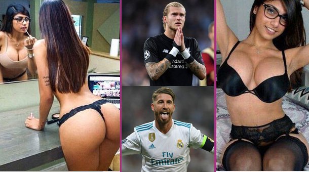 BalonRosaSport's tweet photo. La pornostar Mia Khalifa anima a Karius y carga contra Ramos #balonrosa  😈https://t.co/I6jGf6Uj74 https://t.co/HmjN9uwy9u