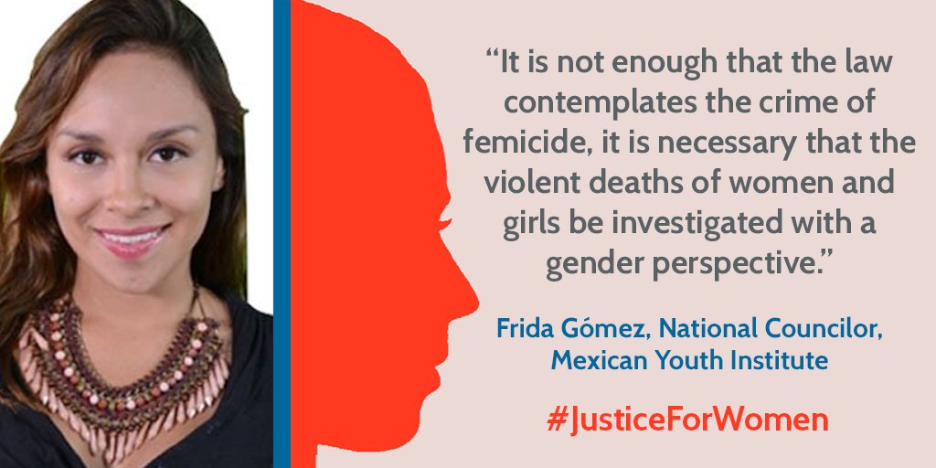 IDLO's tweet photo. A underlying theme today was #GenderPerspective in the processes to achieve  #JusticeForWomen. We conclude the day with @FridaGomezP 's quote, who joined us in today's panel on "The justice gap for women and girls". https://t.co/a2ZTMZ3dWE