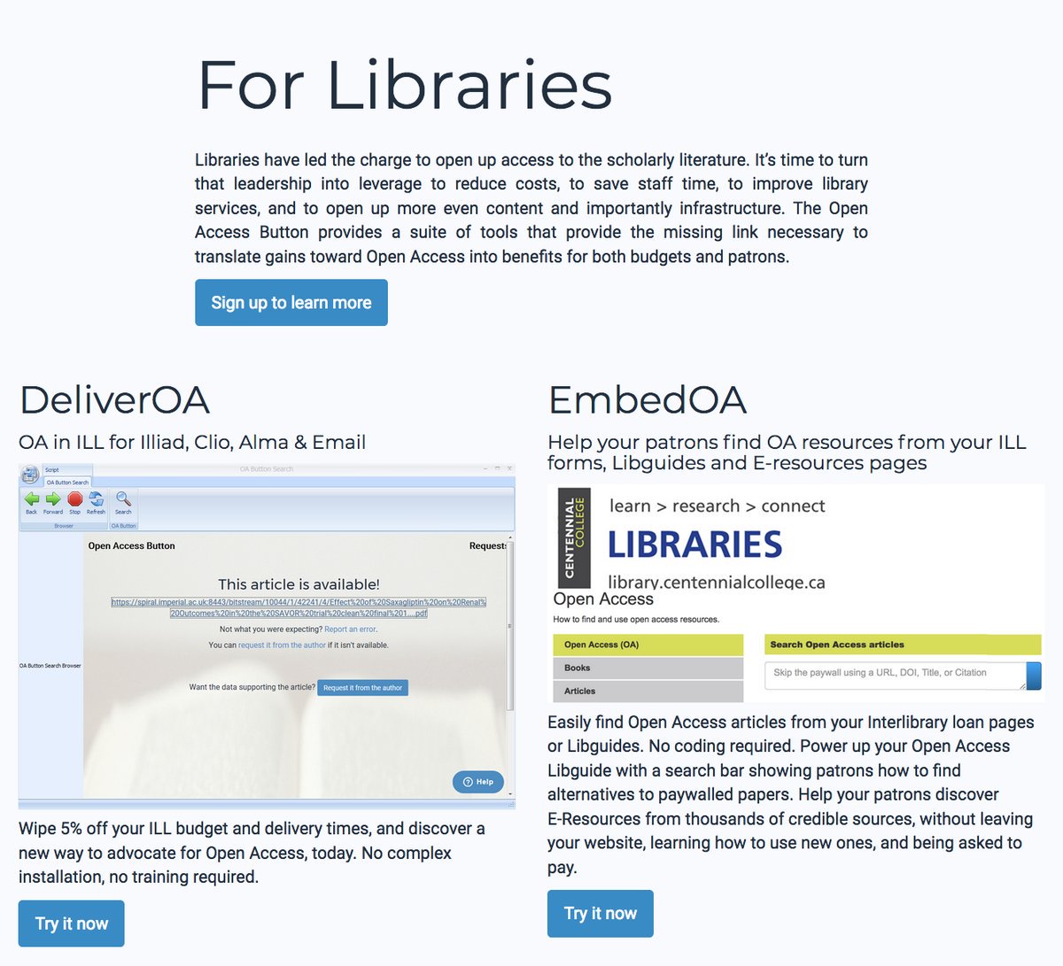 CD3atTWU's tweet photo. #tltTeachLearn #tltCourseDesign via @OA_Button
Big day: we're announcing several all new tools for putting OA into Interlibrary Loan, a major refresh of the Open Access Button and our future plans. Let us tell you more! https://t.co/SDhY84Hip9 #tltTech https://t.co/ZWqUXTvxKl