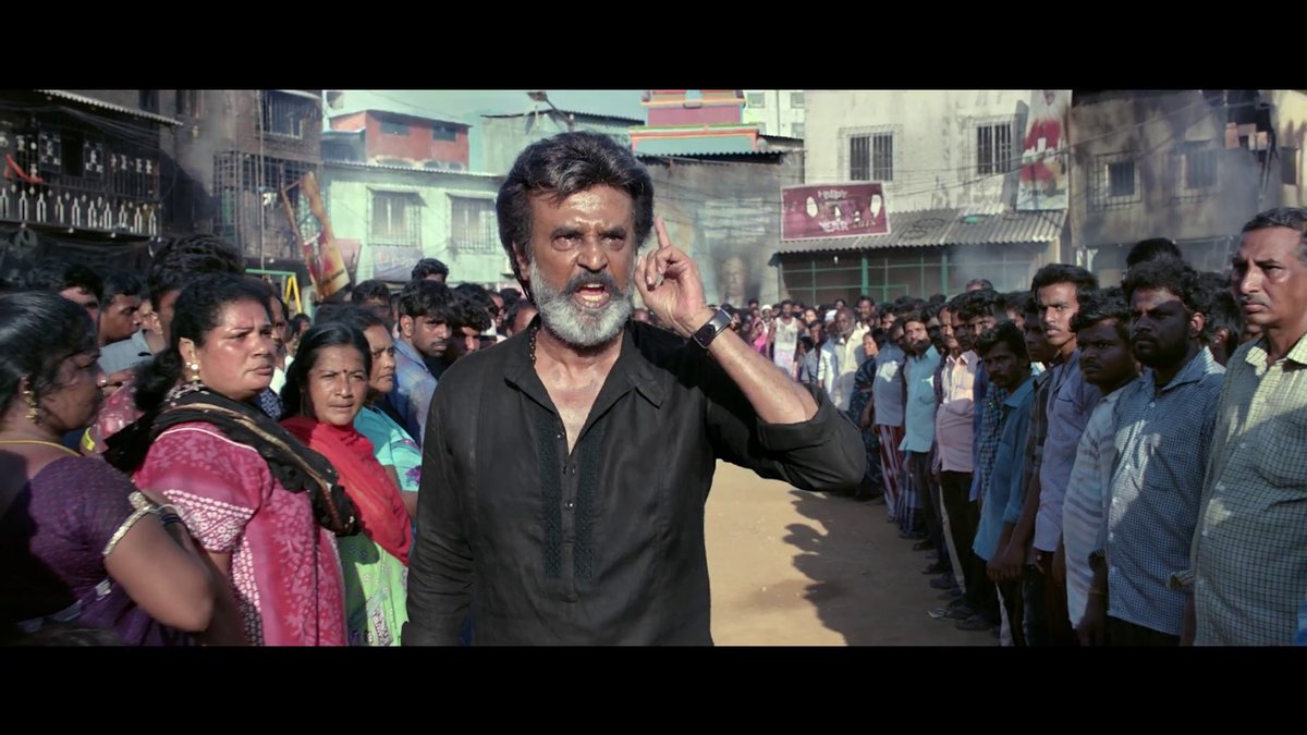 RajiniFollowers's tweet photo. #KingKARIKAALANTrailer 

Snapshots of Superstar's Charisma 👌👍 His Energetic &amp; Attitude.. 🔥

#Rajinikanth #Kaala #KaalaTrailer https://t.co/cu1XAx6rzy