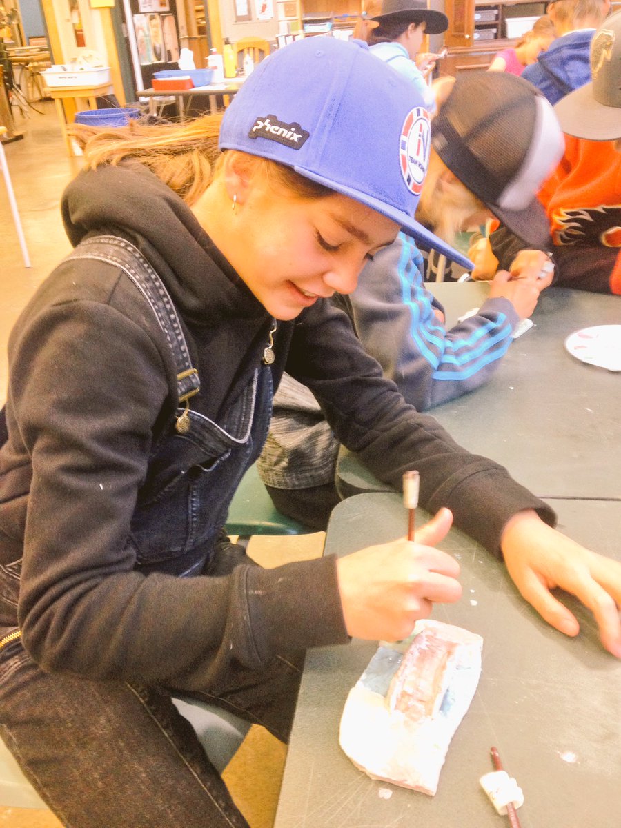 Mr_Graeme's tweet photo. After learning about ratios, we have mapped our back forest out of clay! Our map will now be glazed and fired! Great learning 5/6s!#crpsalpenglow@mountain.edu https://t.co/chMHMMDgdm