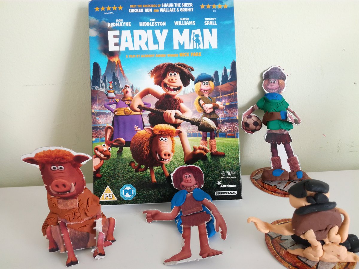 Fifi has been busy making little models to celebrate the release of <a href="/earlymanmovie/">Early Man</a> on DVD today! beingamummy.co.uk/2018/05/early-… #EarlyManDVD
