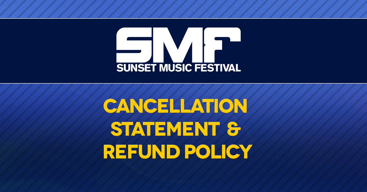 sunsetotr's tweet photo. Sunset Music Festival Issues Statement on Cancellation &amp; Refund Policy

Read More - https://t.co/ssdtJ1Bvdl https://t.co/kPejKDdcSP