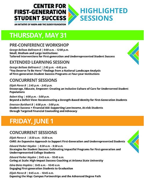 FirstgenForward's tweet image. It's time to customize your #CTAG18 and #SCFWB18 experience with the NASPA Mobile App, downloadable to your mobile device for FREE! Select '2018 CTAG/SCFWB' and be sure to add all of the Center highlighted sessions!
#FirstgenFoward