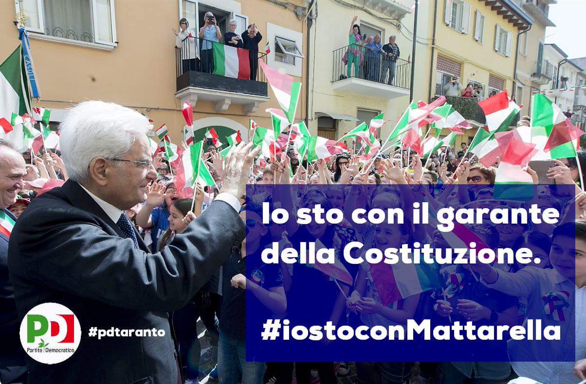 Io sto con il garante della Costituzione.
Io sto con il #Presidente.
#iostoconMattarella