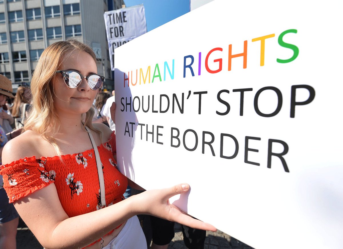 BelTel's tweet photo. Hundreds call for easing of Northern Ireland abortion laws at pro-choice Belfast rally [Photos]
https://t.co/Q8YWcurR2a https://t.co/JibufPCI8f