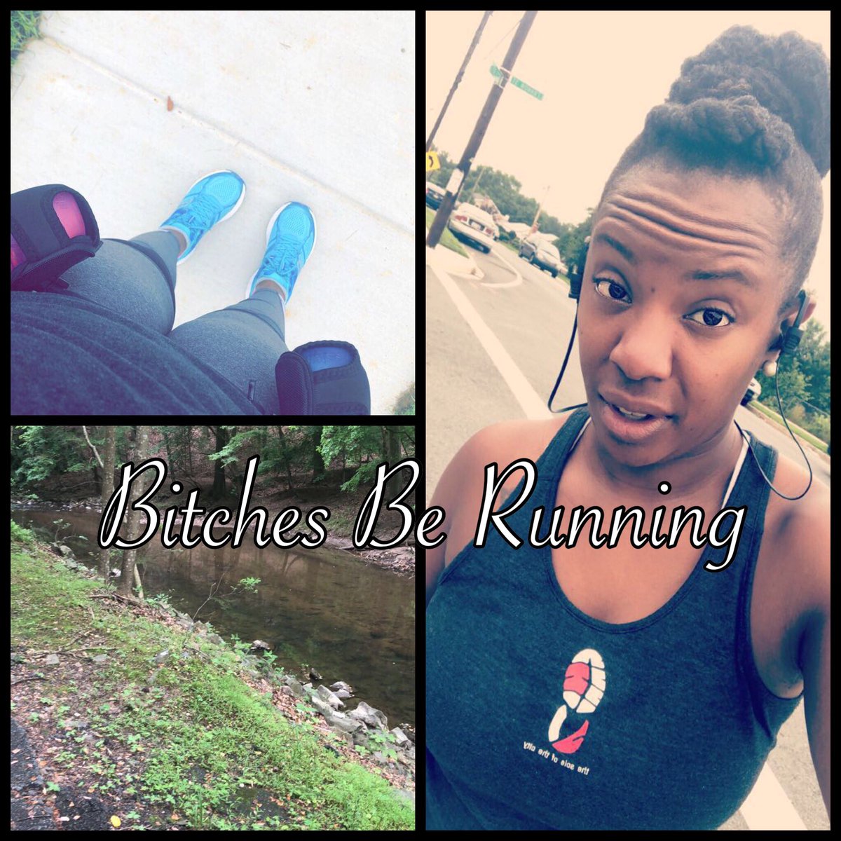 BrainsNBuns's tweet photo. The movement continues! Even with slacking on the mileage for May, I’m ready for this 10 miler. #bitchesberunning #fitauntie #50shadesoffine #runchat https://t.co/6Jv4MvuJeM