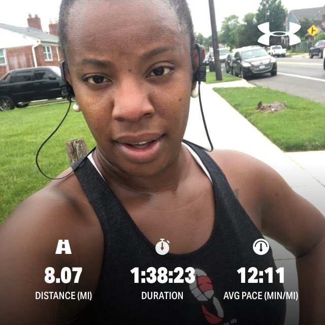 BrainsNBuns's tweet photo. The movement continues! Even with slacking on the mileage for May, I’m ready for this 10 miler. #bitchesberunning #fitauntie #50shadesoffine #runchat https://t.co/6Jv4MvuJeM