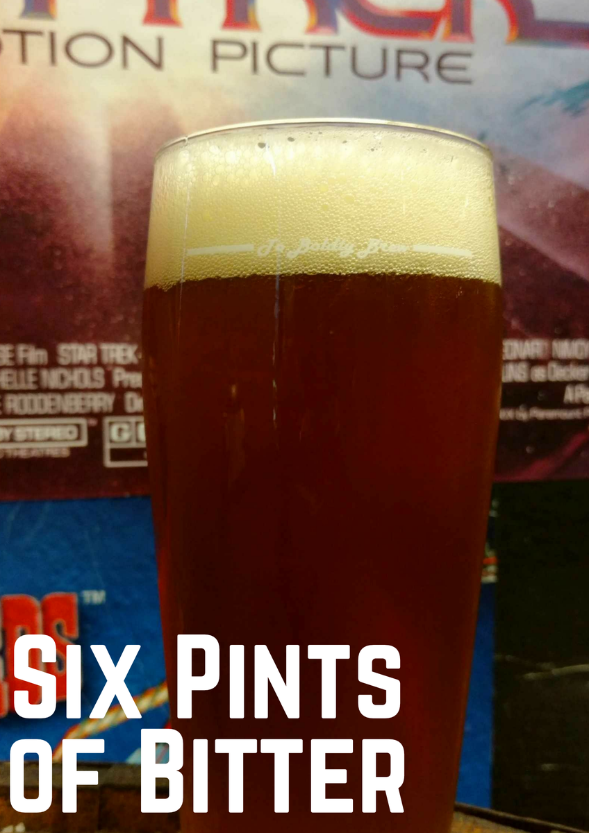 GalacticBrew's tweet photo. Beer of the Week: Six Pints of Bitter
-----
An English Pale Ale of 5%. This beer showcases an aroma of apricot and herbal notes that settle within a malty backbone of biscuit and caramel.
-----
#sdbeer #indiebeer #galacticbrewing #intergalacticbrewing #ufosighting https://t.co/4ecs5Uz1Ca