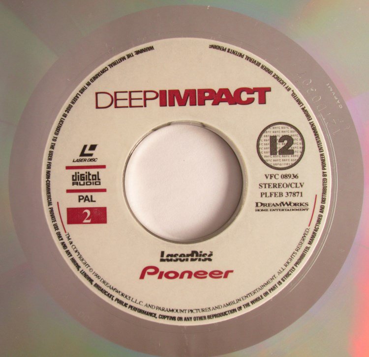BobVanGhent's tweet photo. Detailed and added my #DeepImpact on #LaserDisc to the DB: https://t.co/jPyRPCzf9W
Feat. lovely #TéaLeoni and #RobertDuvall.
#Filmreviews, #FilmTrailers &amp; #FilmReviews added.
#filmcritics #LaserDiscCollectors #filmcollectors https://t.co/PnmQy1TPVZ