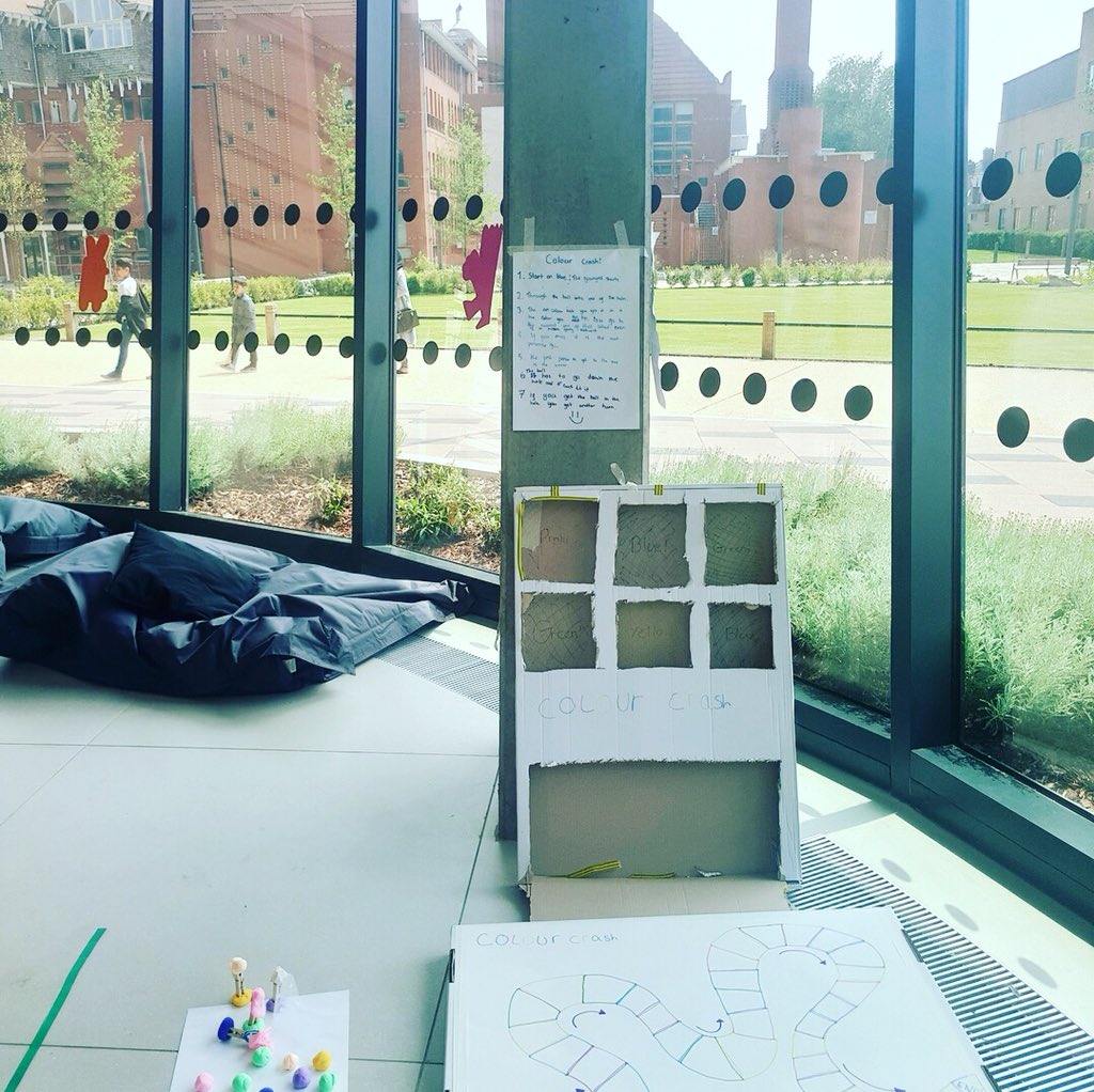 DMU_Exhibition's tweet photo. Thanks for creating those fantastic games and participating in today’s Game Theory workshops!
#pursuitsofhappiness #art #game #spark18 #creation #thegallerydmu #leicester https://t.co/2oH34d6uxQ