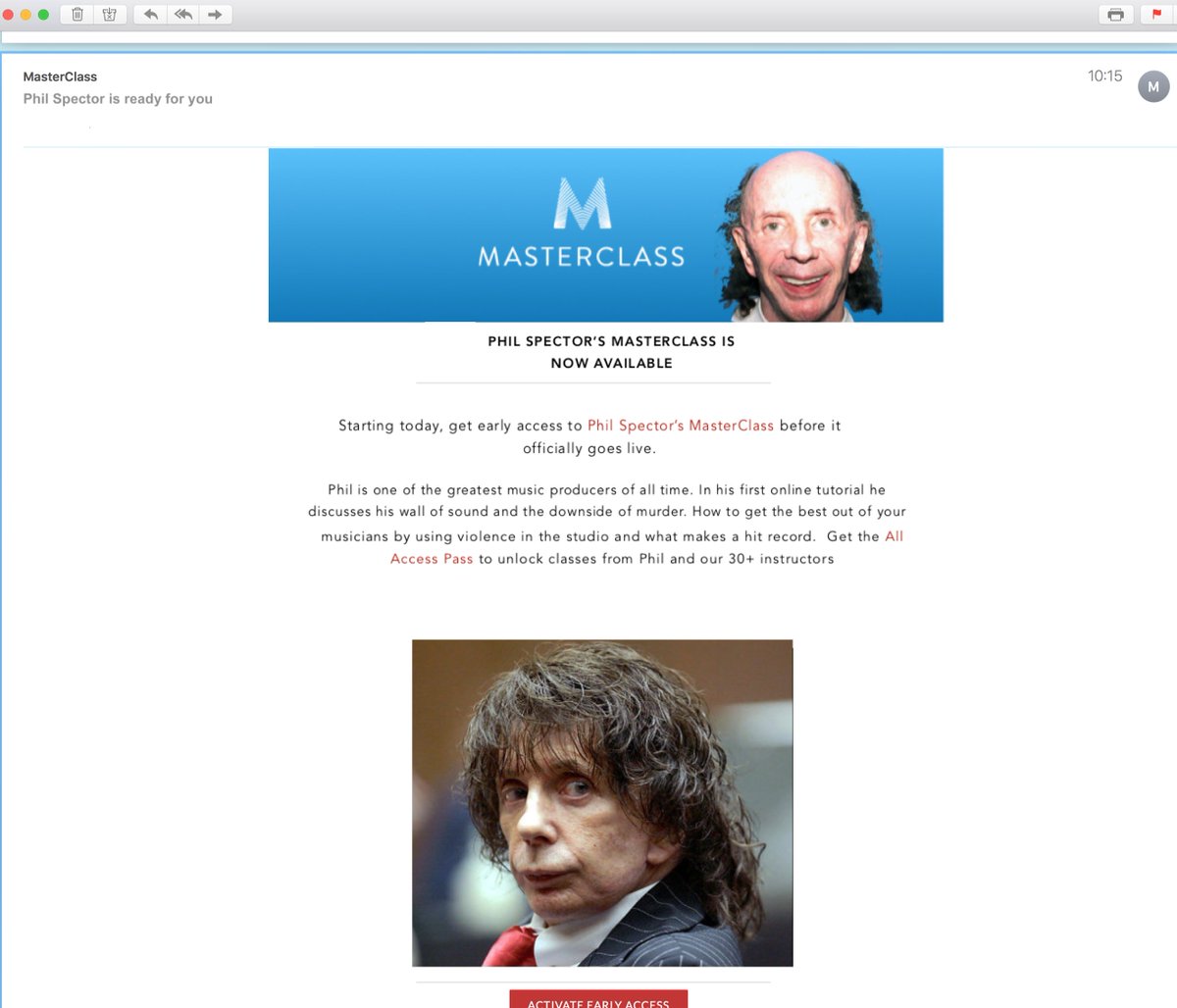 RhysThomasOBE's tweet image. Phil Spector's Masterclass is now ready. It gets better...