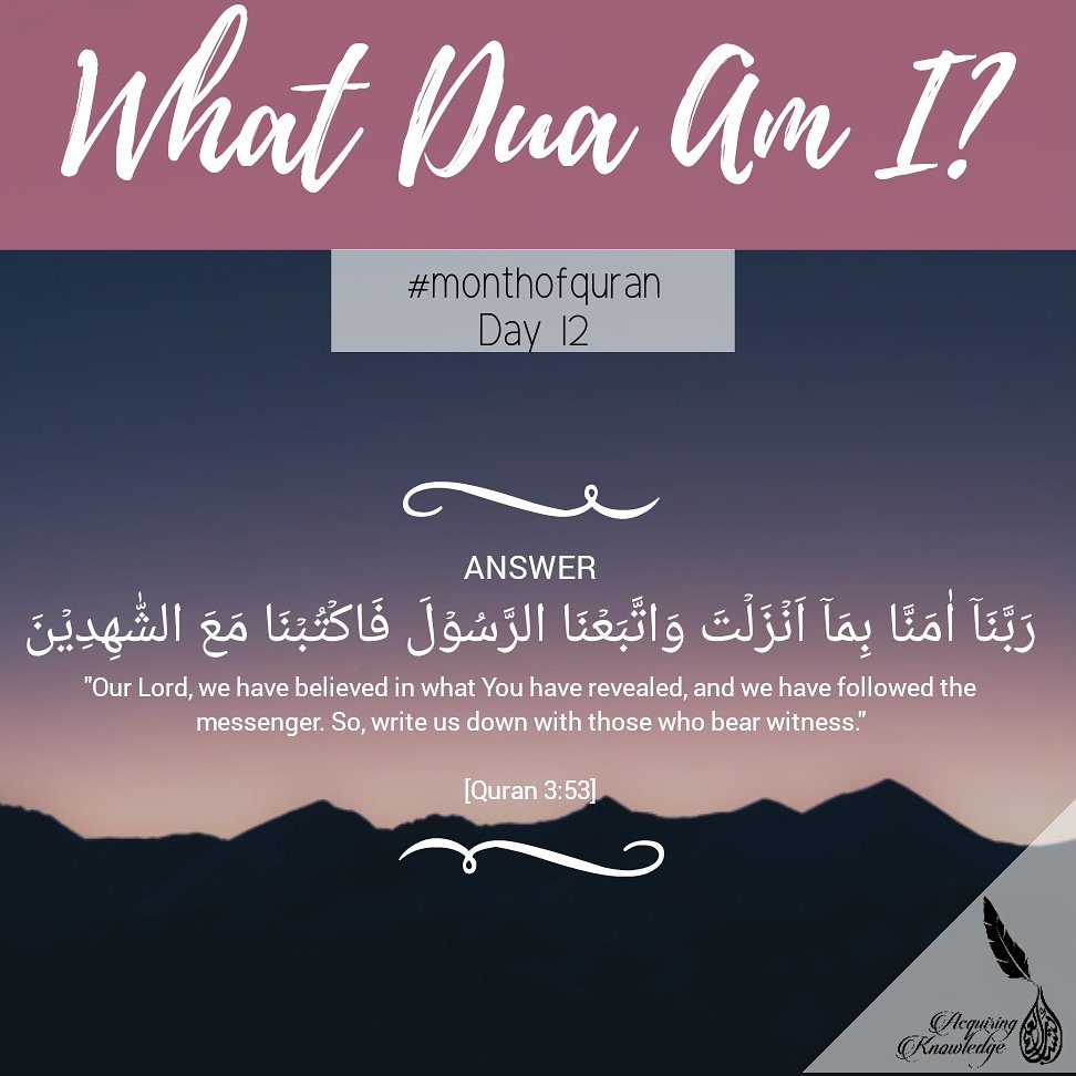 acqknowledge's tweet image. Ramadan quiz - day 12 answer

#monthofquran #ramadan #ramadanquiz #islam #duas
