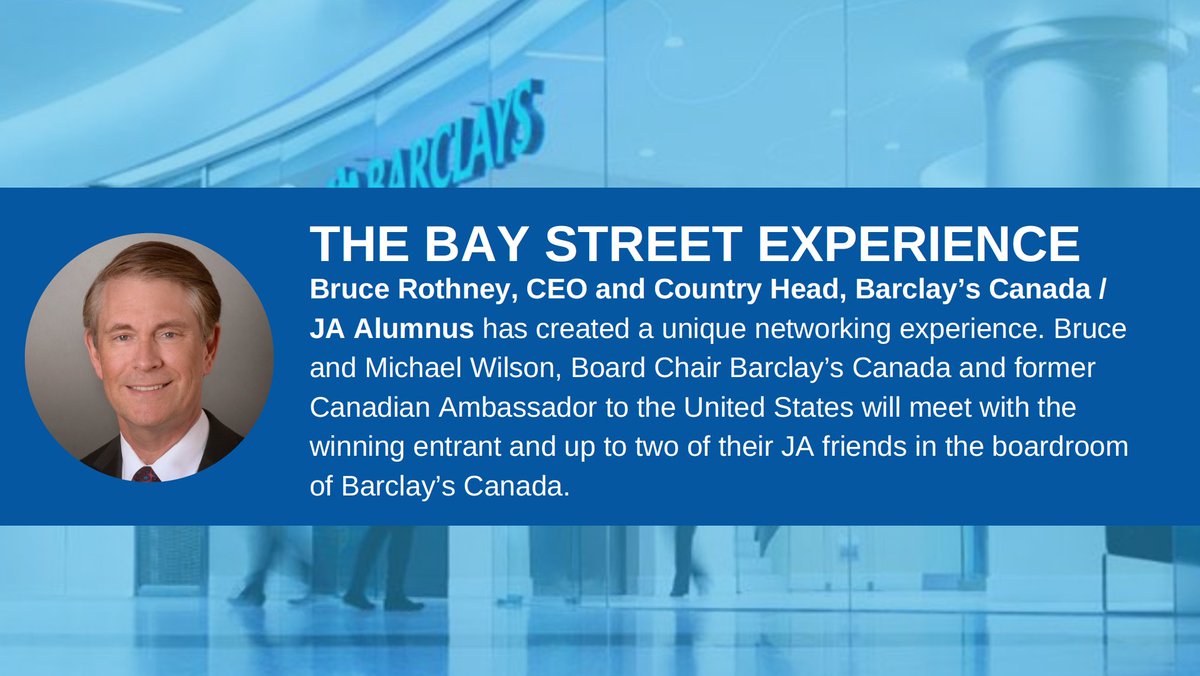 JACentralON's tweet photo. Don't forget YOU can win your chance to meet with @brucerothney, CEO &amp; Country Head of @Barclays Canada by entering our Celebrity Networking Contest: https://t.co/eNRWiKAZVl (Entries close on May 31st - so enter now!) https://t.co/fzTQPzWwL2