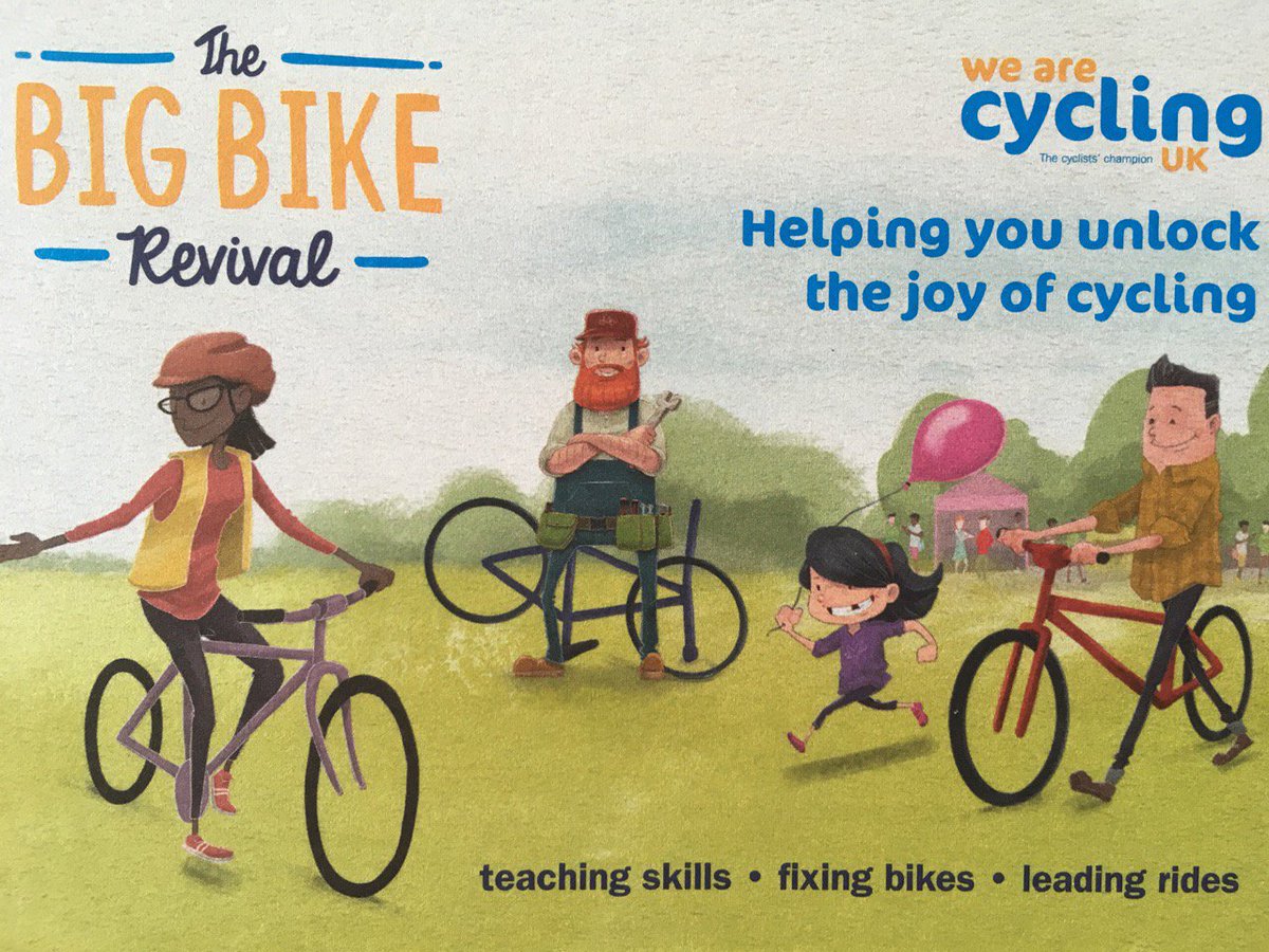 Our first #BigBikeRevival event this Saturday 2nd June - Dr Bike in Queen’s Park, Chesterfield 9.30 - 1.00. <a href="/WeAreCyclingUK/">Cycling UK</a> <a href="/WheelyFunWheels/">Wheely Fun Wheels</a> <a href="/cyclechez/">Cycle Chesterfield</a> @ChesterfieldVIC <a href="/DesChes/">Destination Chesterfield</a> <a href="/CycleDerbyshire/">Cycle Derbyshire</a> <a href="/SustransEMids/">Sustrans East Mids</a>