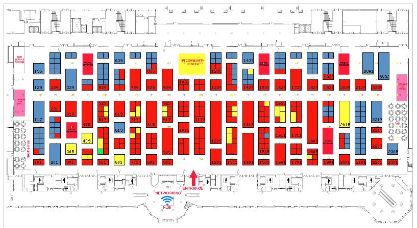getparkplus's tweet photo. The #IPI2018 expo hall put on by @IPIparking opens 1 week from today! #ParkPlus will be representing at booth 505 - here's a map to help you find us! https://t.co/Tpg0yVHCAc The countdown is on! #parkingtradeshow #parkingconference #parkingisfun https://t.co/H20qUh7wkb