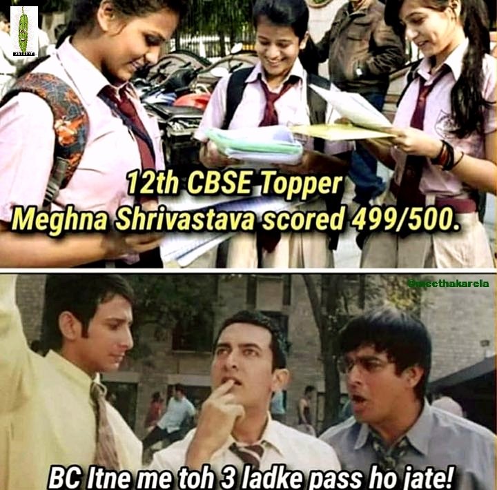 KarelaMeetha's tweet image. Kuddos to Meghna 👍🏻👍🏻👍🏻

But boys 🤣🤣🤣

#cbsetopper