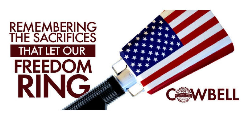 yearofthebell's tweet photo. Today we remember and honor those who sacrificed their lives for our sake. We grieve alongside those who lost a loved one in service to our country. We are forever grateful.

#MemorialDay #MemorialDayWeekend #yearofthecowbell #hailstate #Mississippi https://t.co/hqDNFMFo4x