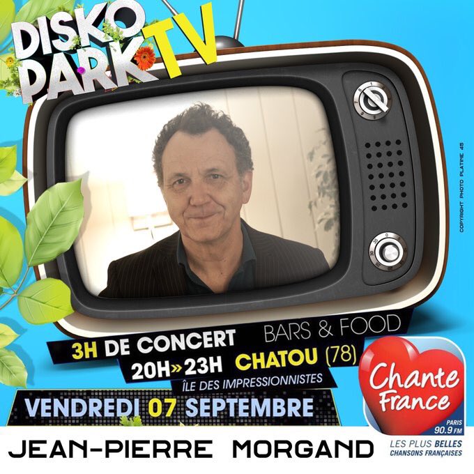 Platine45T's tweet photo. La nuit sera sauvage avec Jean Pierre Morgand, vendredi 07 septembre 2018, sur Disko Park à Chatou (78)!!!

PRENEZ VOS BILLETS DES À PRÉSENT !!! #Platine45 #concert #CONCERTS #tournee #follo4follo #folloMe #picoftheday #bestartist #tendancesetcie #music80 https://t.co/77QrsUdu37