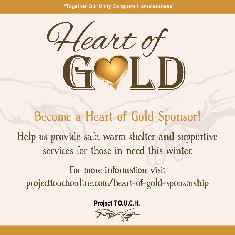 ProjectTOUCH's tweet image. BECOME A HEART OF GOLD SPONSOR! Help us provide safe, warm shelter and supportive services for those in need this winter. GO TO projecttouch.networkforgood.com/events/4528-he…. For more information visit dev.projecttouchonline.com/heart-of-gold-…  #projecttouchonline #temecula #shelter #homeless #HEARTOFGOLD #SPONSOR
