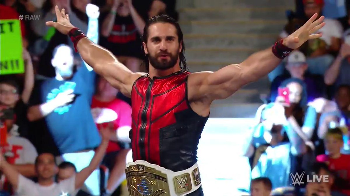 WWE's tweet photo. The #ICChampion is ready to #BurnItDown on his BIRTHDAY!

#RAW @WWERollins https://t.co/AeFjyLZiak