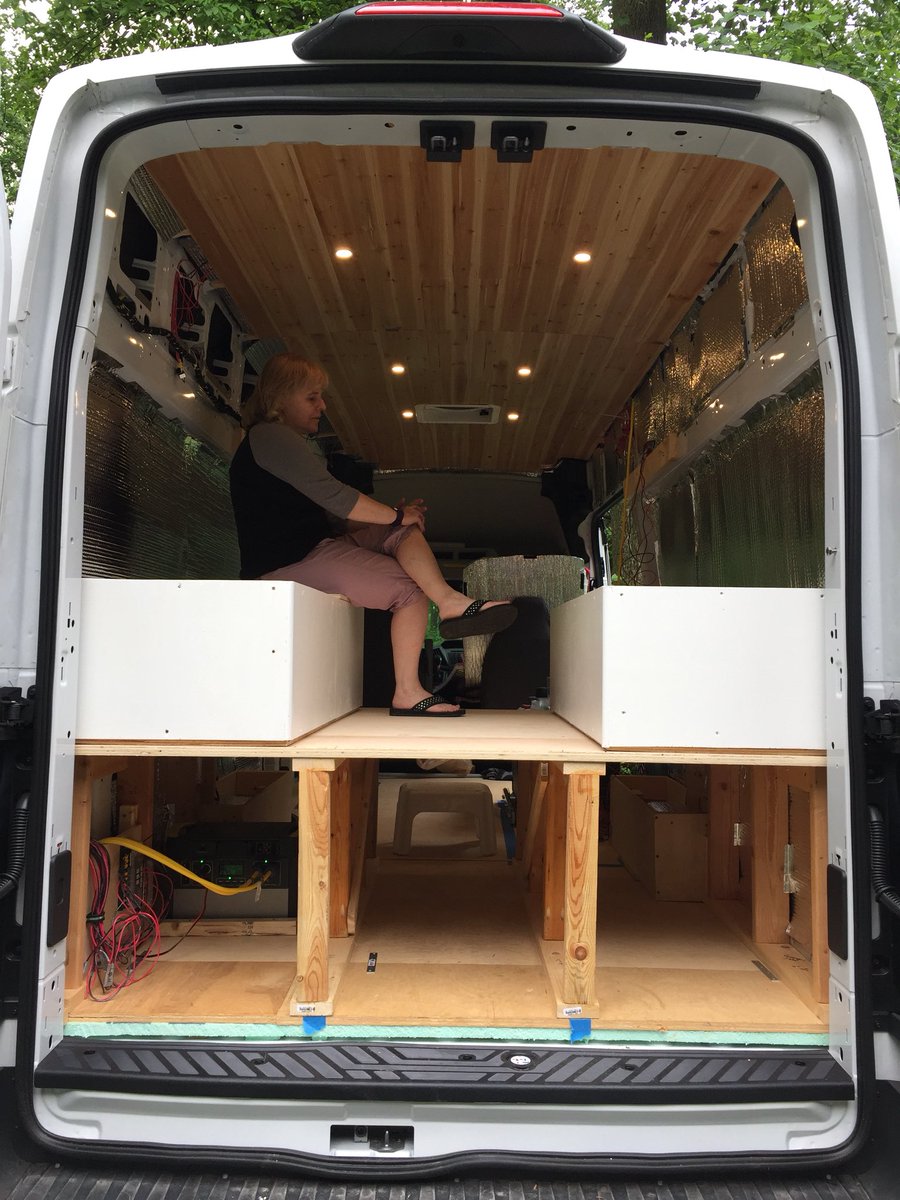 gibsonoutdoors's tweet photo. Feels like we are getting there. #Vanlife #vanbuild #diycamper #vanideas #tinyhouse https://t.co/CE8376gFgj