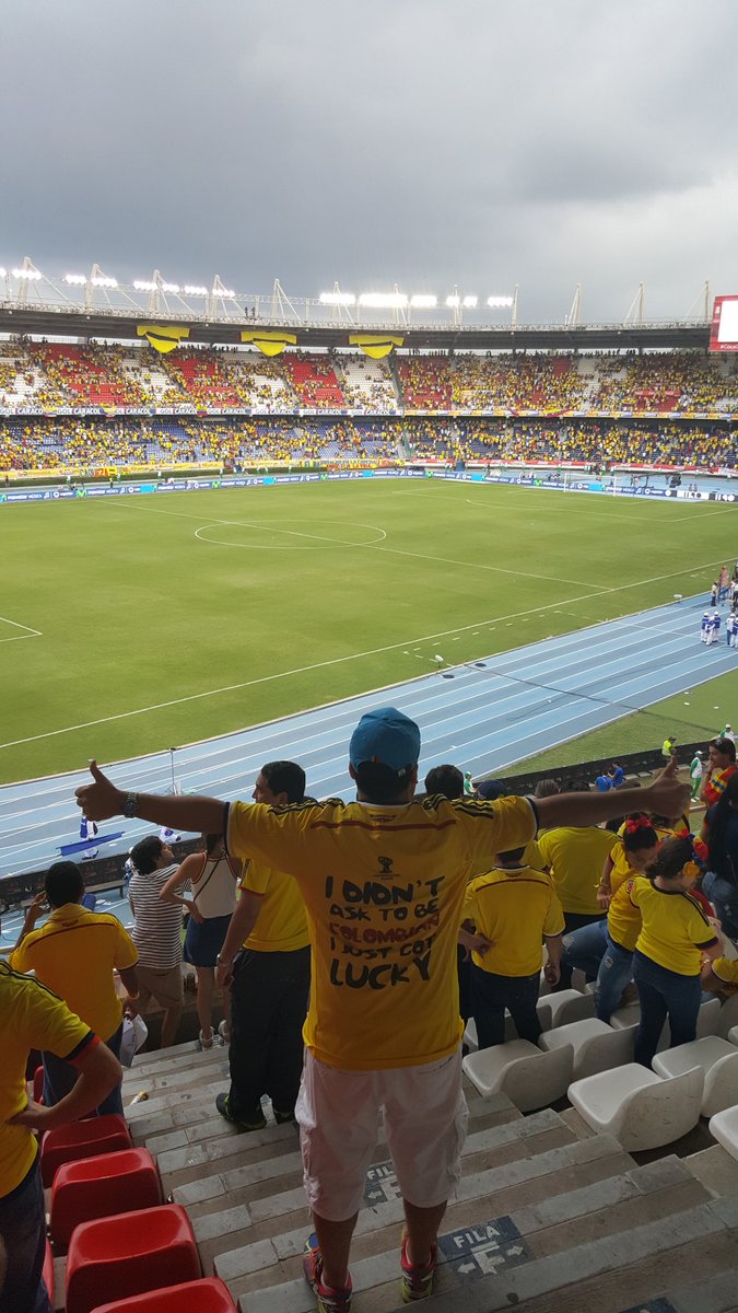 PauloEcheverry1's tweet photo. #fanfocusgroup #welivefootball Brazil World Cup 2014 and Road to Russia World Cup 2018, "I Didn't ask to be COLOMBIAN I just got Lucky". https://t.co/ITGNoGXMDX