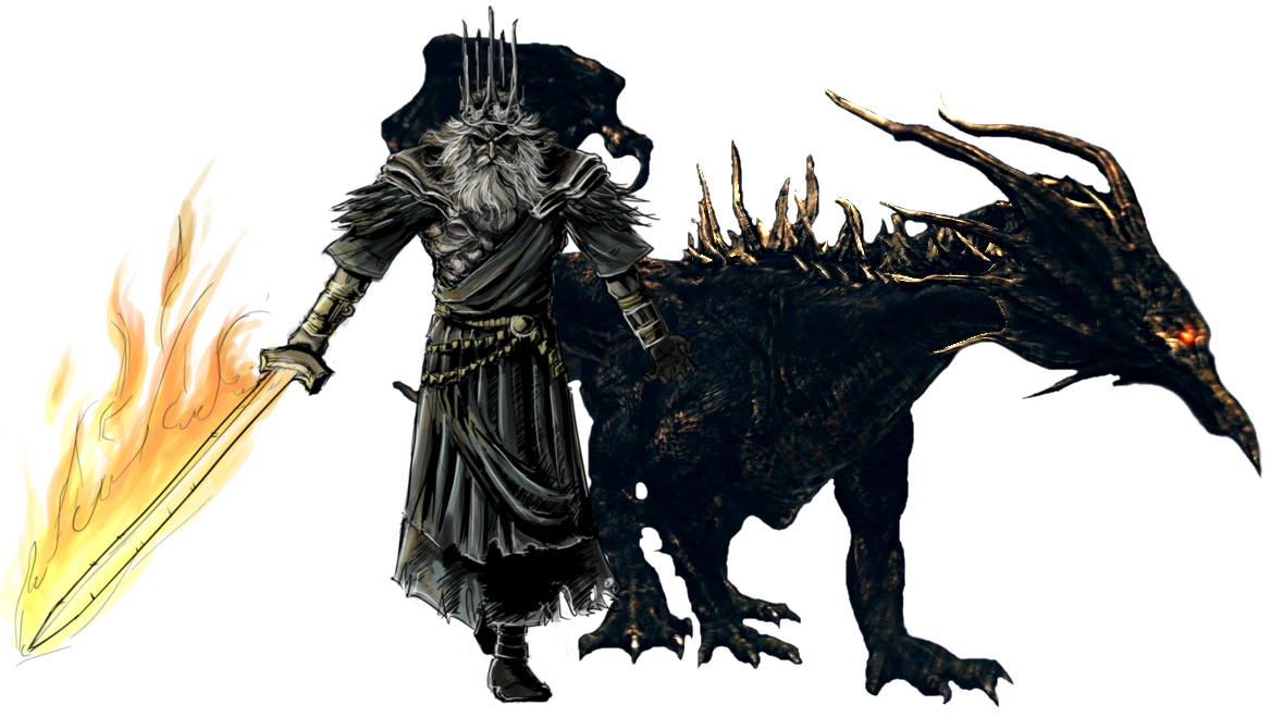 JormungandrW's tweet photo. Name a more iconic duo. #DarkSoulsRandomizer #GargoylesFight #NoRolling #NoR1 https://t.co/0HJ7Oy686u