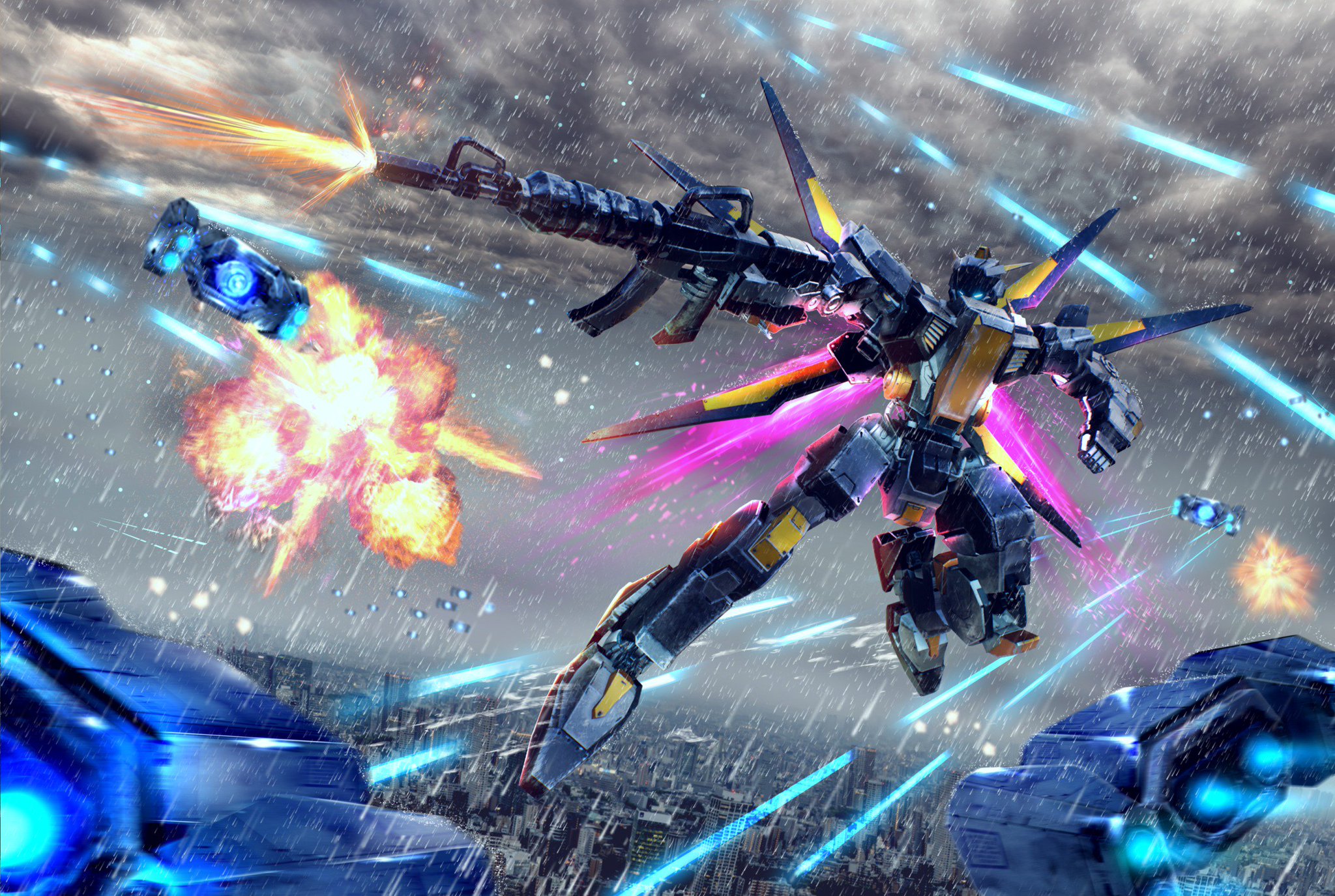 マッキー 大谷先生の 戦闘シーンイラストの描き方 本を読みながら作りました メインロボットは前に作ったやつでせっかくなので使ってみました 敵メカとかエフェクトは全部フォトバッシュでやりました この本最高です 制作時間は12時間くらい マッキー 大谷先生の 戦闘シーンイラストの描き方 本を読みながら作りました メインロボットは前に作ったやつでせっかくなので使ってみました 敵メカとかエフェクトは全部フォトバッシュでやりました この本最高です 制作時間は12時間くらい