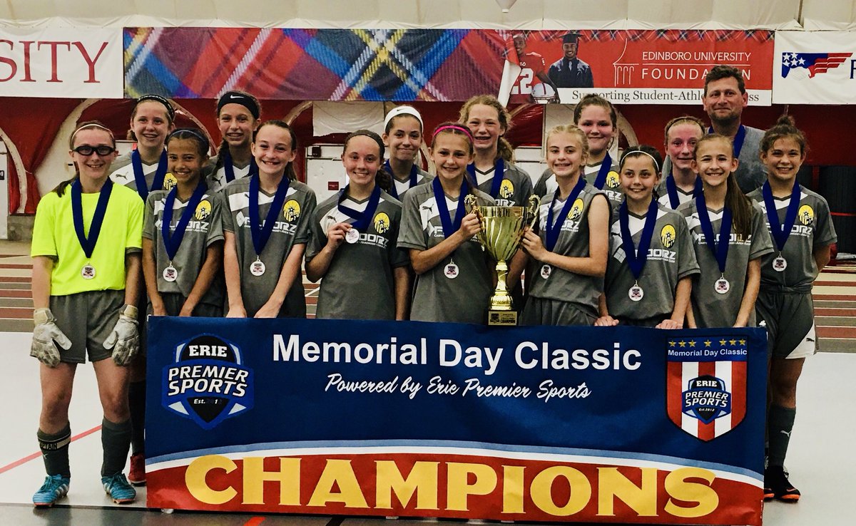 LibertyFCSoccer's tweet photo. Congratulations to our u13G Red Team for being Erie Memorial Day Champions!  They played wonderfully together and only conceded 3 goals all weekend!  Great job girls!  #developtraincompete https://t.co/7O33eHPRTD