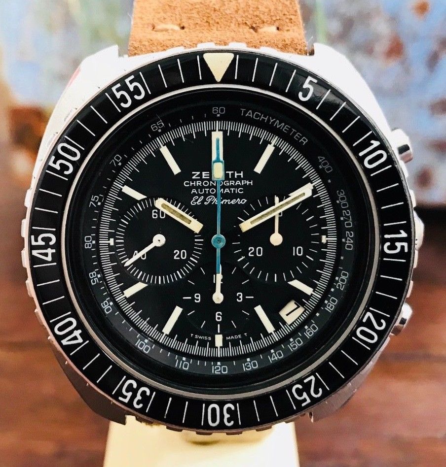 HallandLaddco's tweet photo. The #Zenith El Primero was one of the FIRST Automatic Chronographs on the Planet. For Those Vintage Watch lovers Interested See https://t.co/Ef4qd1XIpR
--------------------------------------------------------------------------------------
#Vintagestyle #Vintagewatch  #1970s https://t.co/tVAZgZqSgG