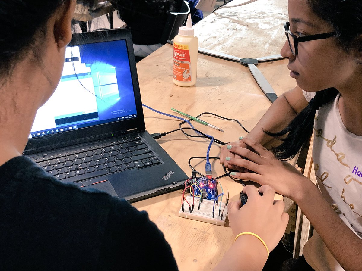 launchwithred's tweet photo. Day 3 @STEAM_Labs and we #failedup #iterated #collaborated and pushed our thinking using @arduino #soldering #lasercutting #3dprinting #designthinking @EldoradoPDSB #peel21st most of all FUN! #ExperientialLearning @PeelSchools https://t.co/ri4GGvcXXj