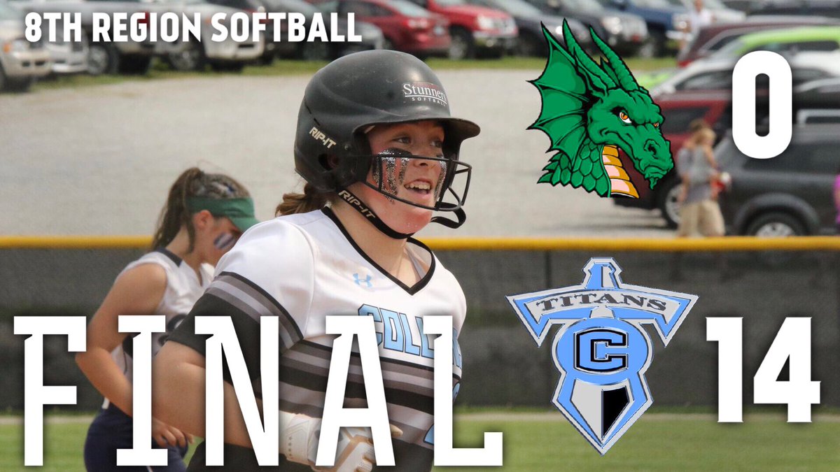 FINAL: Softball (5 Innings)
🐉South Oldham - 0
⚔️Collins - 14
#LetsGoTitans #MLCHSSoftball
Titans advance to take on Walton Verona tomorrow at 8:00.